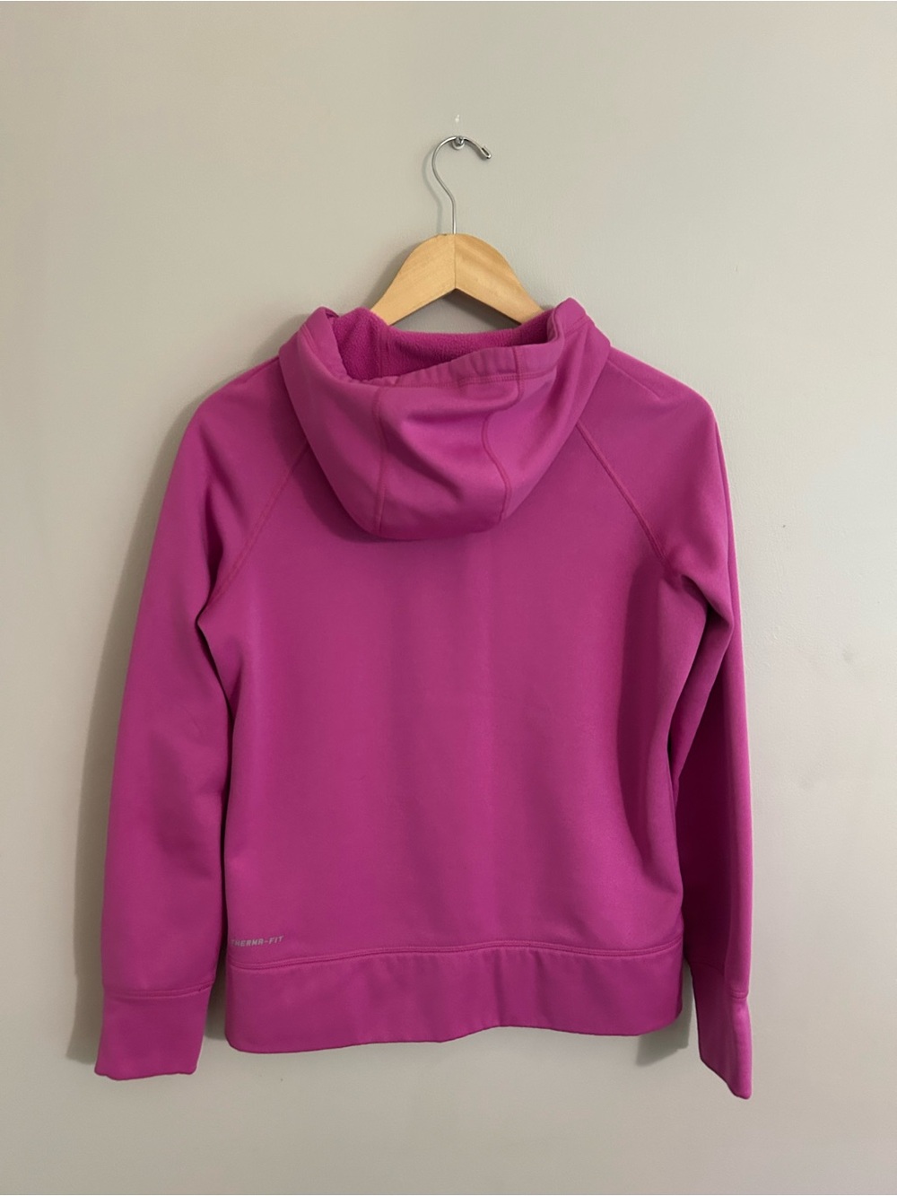 Nike Magenta Zip Hoodie with Navy Swoosh - Picture 12 of 13